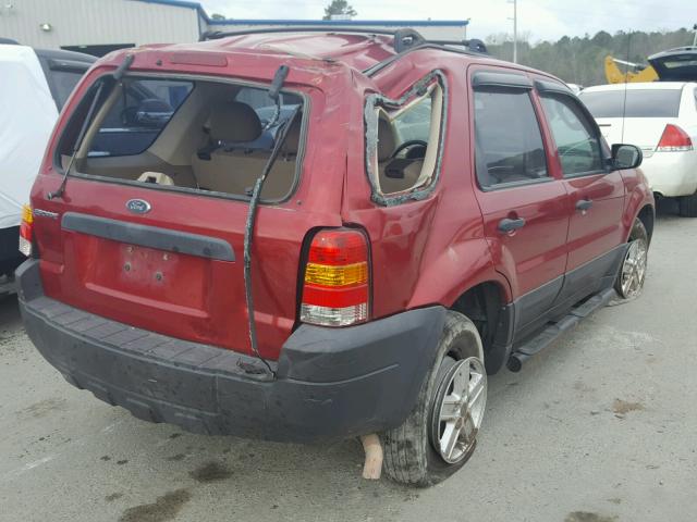 1FMYU02Z96KA24616 - 2006 FORD ESCAPE XLS RED photo 4