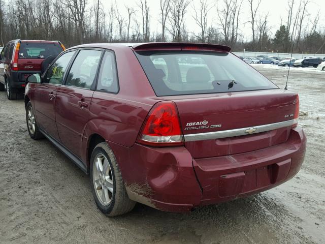 1G1ZT64835F228136 - 2005 CHEVROLET MALIBU MAX 红色 照片 3