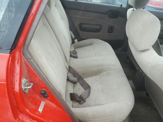 JT2EB02E1T0112599 - 1996 TOYOTA COROLLA BA RED photo 6