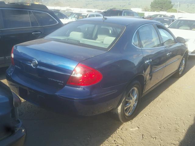 2G4WC582061211034 - 2006 BUICK LACROSSE C BLUE photo 4