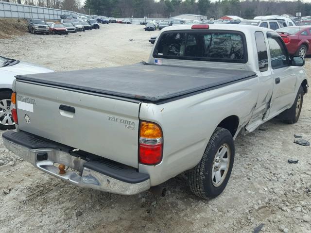 5TEVL52N01Z793322 - 2001 TOYOTA TACOMA XTR SILVER photo 4