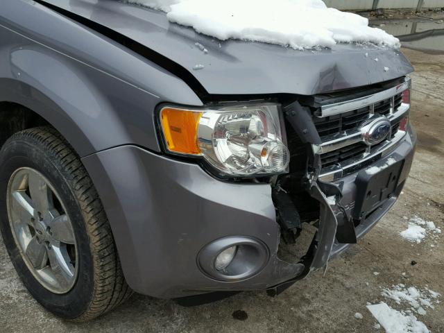 1FMCU931X8KB27585 - 2008 FORD ESCAPE XLT GRAY photo 9