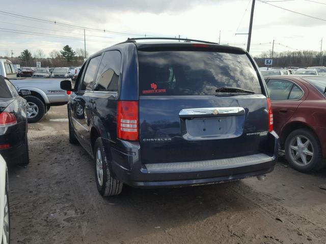 2A8HR54129R633605 - 2009 CHRYSLER TOWN & COU BLUE photo 3