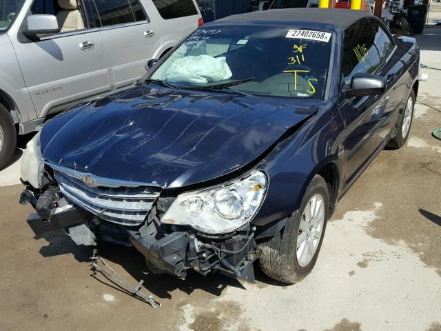 1C3LC45K38N224274 - 2008 CHRYSLER SEBRING BLUE photo 2