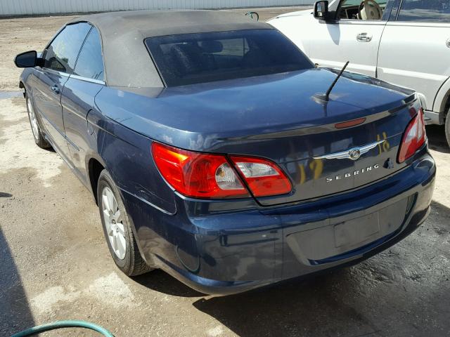 1C3LC45K38N224274 - 2008 CHRYSLER SEBRING BLUE photo 3