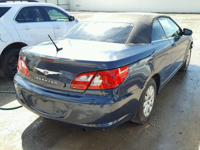 1C3LC45K38N224274 - 2008 CHRYSLER SEBRING BLUE photo 4