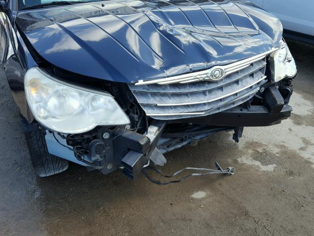 1C3LC45K38N224274 - 2008 CHRYSLER SEBRING BLUE photo 9