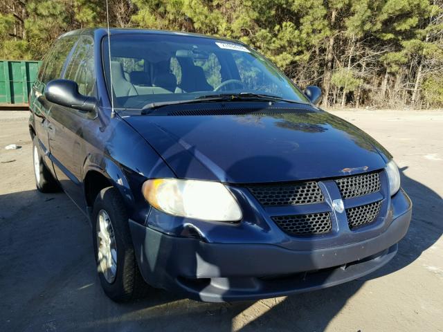 1D4GP25R24B562007 - 2004 DODGE CARAVAN SE BLUE photo 1