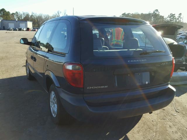 1D4GP25R24B562007 - 2004 DODGE CARAVAN SE BLUE photo 3