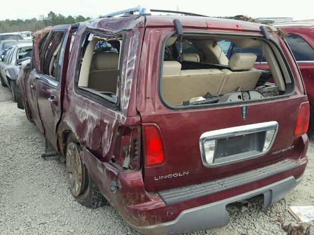 5LMFU27R64LJ35351 - 2004 LINCOLN NAVIGATOR MAROON photo 3