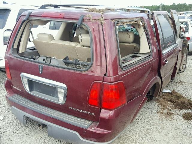 5LMFU27R64LJ35351 - 2004 LINCOLN NAVIGATOR MAROON photo 4