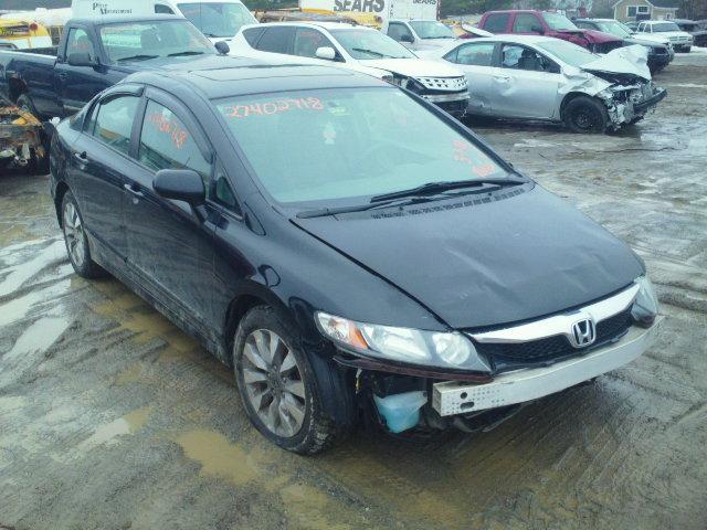 19XFA1F85AE048726 - 2010 HONDA CIVIC EX შავი ფოტო 1