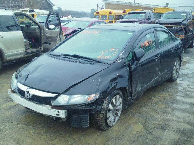 19XFA1F85AE048726 - 2010 HONDA CIVIC EX შავი ფოტო 2
