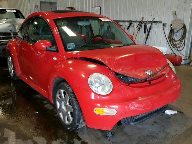 3VWCB21C81M446212 - 2001 VOLKSWAGEN NEW BEETLE 红色 照片 1