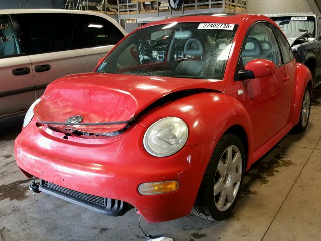 3VWCB21C81M446212 - 2001 VOLKSWAGEN NEW BEETLE 红色 照片 2