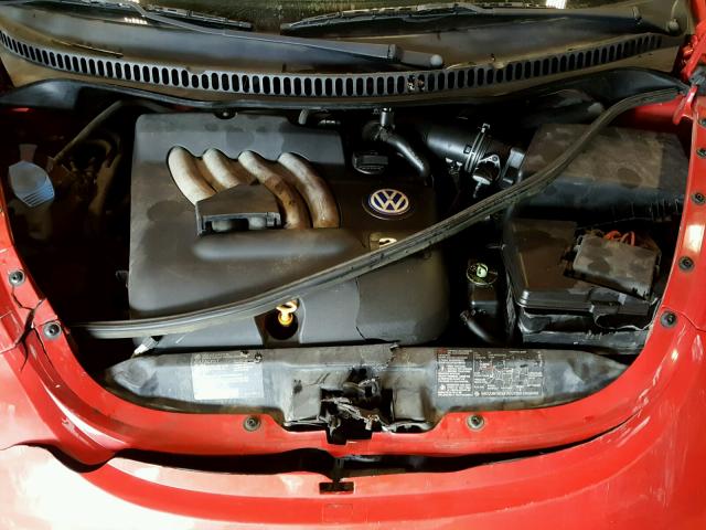 3VWCB21C81M446212 - 2001 VOLKSWAGEN NEW BEETLE 红色 照片 7