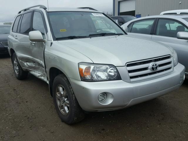 JTEDP21A640035465 - 2004 TOYOTA HIGHLANDER SILVER photo 1