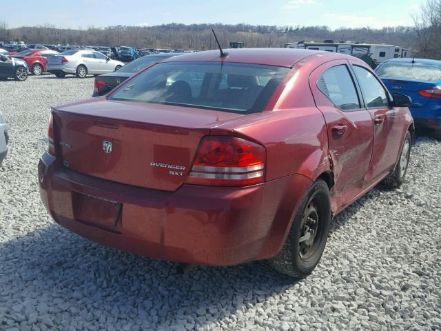 1B3CC4FB4AN186751 - 2010 DODGE AVENGER SX BURGUNDY photo 4