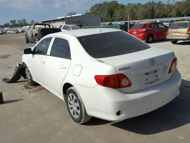 1NXBU4EE1AZ311693 - 2010 TOYOTA COROLLA BA WHITE photo 3