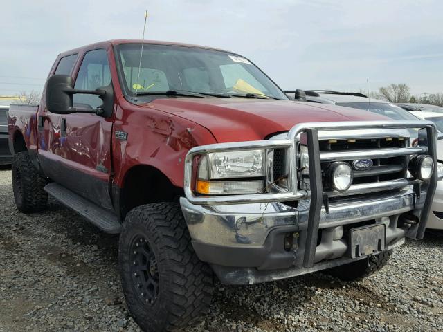 1FTNW21F52EA90111 - 2002 FORD F250 SUPER RED photo 1