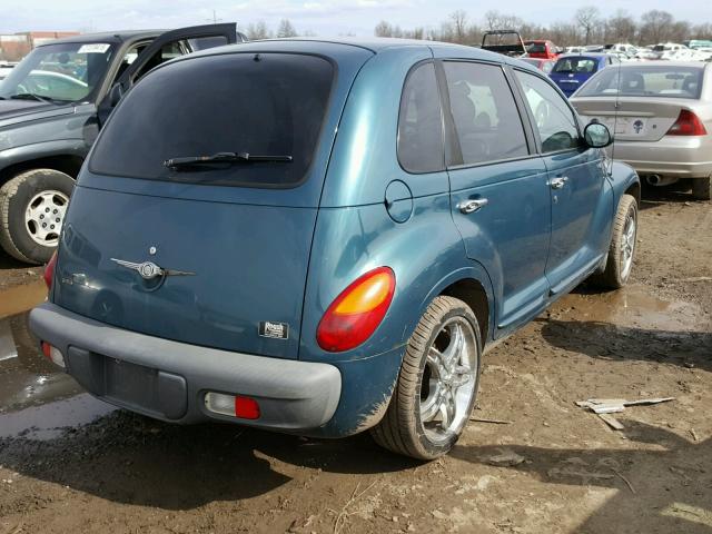 3C8FY4BB31T661419 - 2001 CHRYSLER PT CRUISER TEAL photo 4