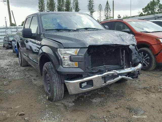 1FTEW1CF7GFA87235 - 2016 FORD F150 SUPER GRAY photo 1