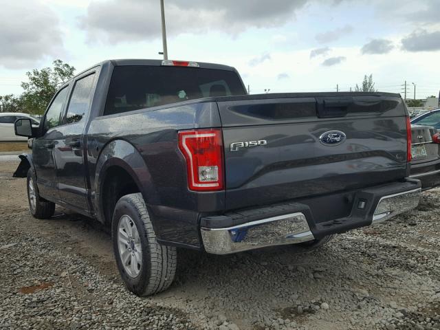 1FTEW1CF7GFA87235 - 2016 FORD F150 SUPER GRAY photo 3