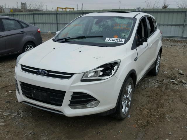 1FMCU0H97DUC88601 - 2013 FORD ESCAPE SEL WHITE photo 2