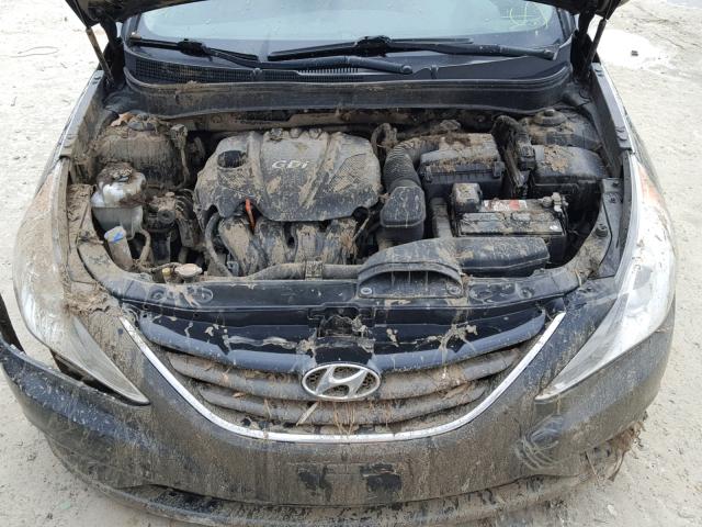 5NPEB4ACXBH301011 - 2011 HYUNDAI SONATA GLS BLACK photo 7