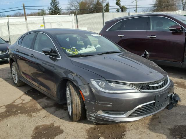 1C3CCCAB9FN578488 - 2015 CHRYSLER 200 LIMITE GRAY photo 1