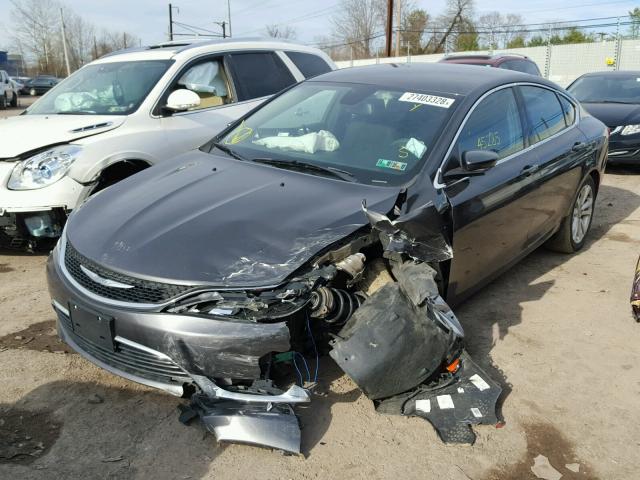 1C3CCCAB9FN578488 - 2015 CHRYSLER 200 LIMITE GRAY photo 2