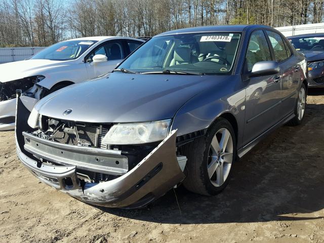 YS3FH41U871130388 - 2007 SAAB 9-3 AERO GRAY photo 2