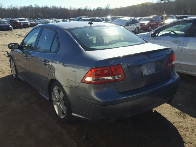 YS3FH41U871130388 - 2007 SAAB 9-3 AERO GRAY photo 3