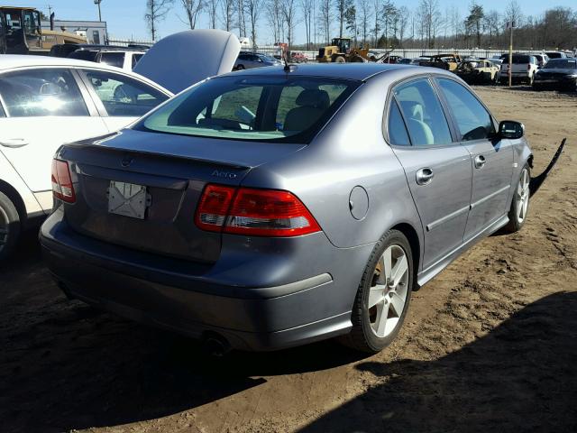 YS3FH41U871130388 - 2007 SAAB 9-3 AERO GRAY photo 4