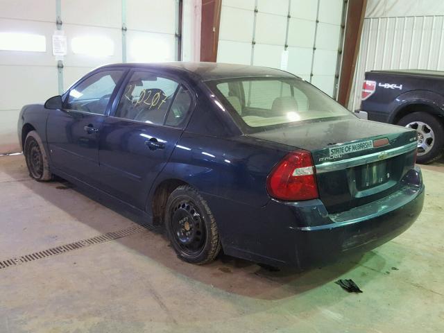 1G1ZS58NX7F270920 - 2007 CHEVROLET MALIBU LS 蓝色 照片 3