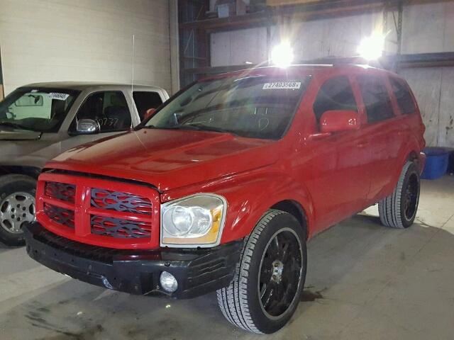 1D4HB38N94F186917 - 2004 DODGE DURANGO ST RED photo 2