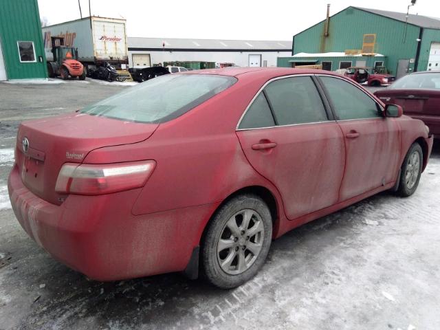 4T1BE46K48U198754 - 2008 TOYOTA CAMRY CE RED photo 4