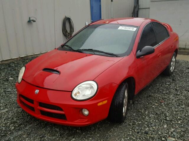 1B3ES56C95D227154 - 2005 DODGE NEON SXT RED photo 2