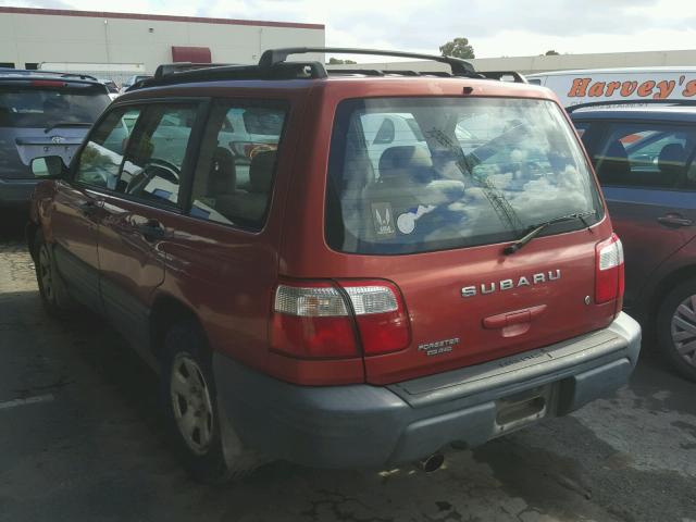 JF1SF63571G768543 - 2001 SUBARU FORESTER L ORANGE photo 3