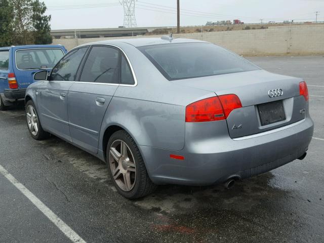 WAUDF78E26A254429 - 2006 AUDI A4 2.0T QU GRAY photo 3