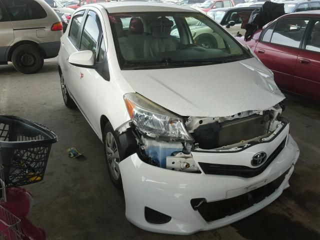 JTDKTUD39CD528788 - 2012 TOYOTA YARIS WHITE photo 1