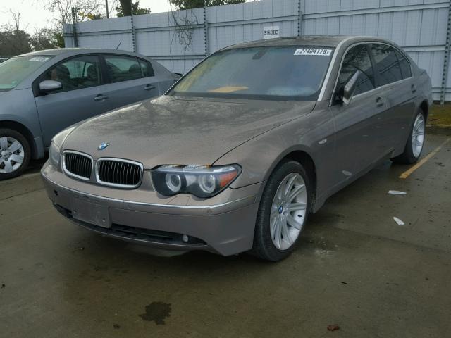 WBAGN63595DS57388 - 2005 BMW 745 LI BROWN photo 2