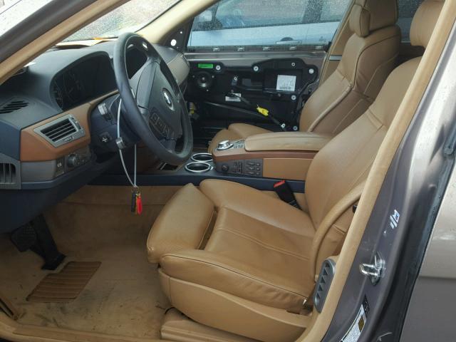 WBAGN63595DS57388 - 2005 BMW 745 LI BROWN photo 5