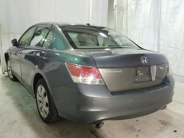 1HGCP36858A001157 - 2008 HONDA ACCORD EXL GRAY photo 3