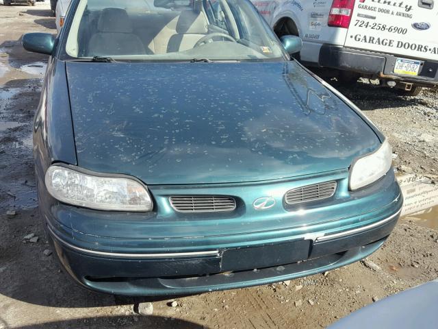 1G3NB52J4X6316107 - 1999 OLDSMOBILE CUTLASS GL GREEN photo 9