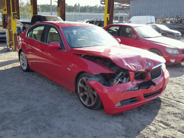 WBAVB33586KS38990 - 2006 BMW 330 I RED photo 1