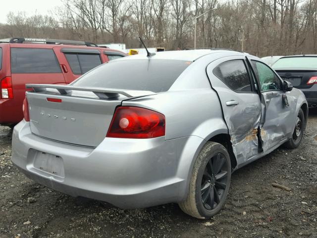 1C3CDZCB1EN167243 - 2014 DODGE AVENGER SX SILVER photo 4