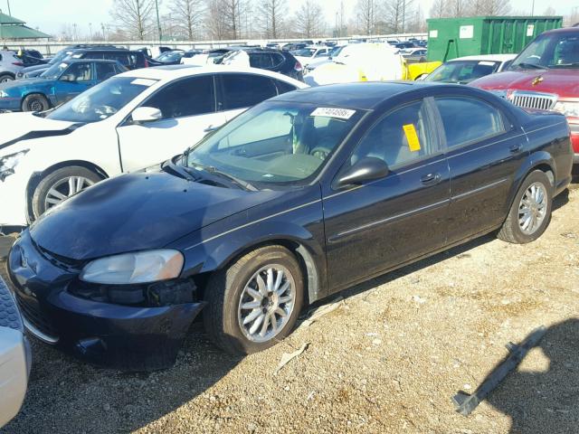 1C3AL56R22N129477 - 2002 CHRYSLER SEBRING LX BLUE photo 2