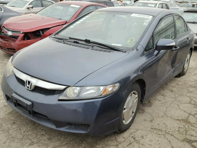 JHMFA36299S001679 - 2009 HONDA CIVIC HYBR GRAY photo 2