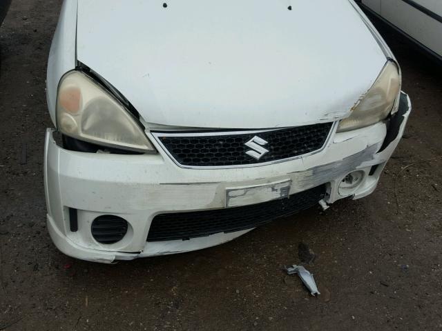 JS2RA62S365305306 - 2006 SUZUKI AERIO WHITE photo 9